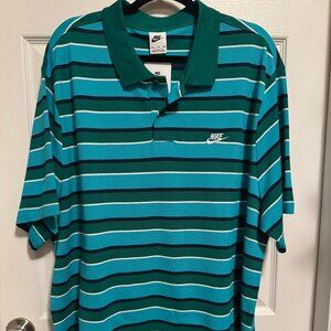 NWT Nike Men's striped golf polo